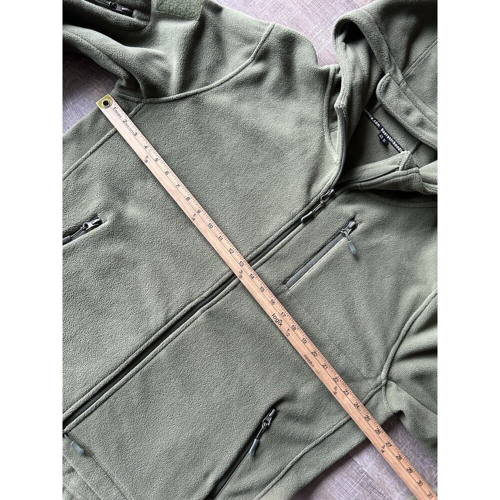 BÆRSkin Tactical Fleece Hoodie Men XL Olive Green Full Zip Utility Jacket - Picture 8 of 10